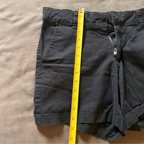 Sonoma Black Chino Shorts Stretch Cotton Casual Summer Size 8 Classic Pockets - Picture 8 of 9